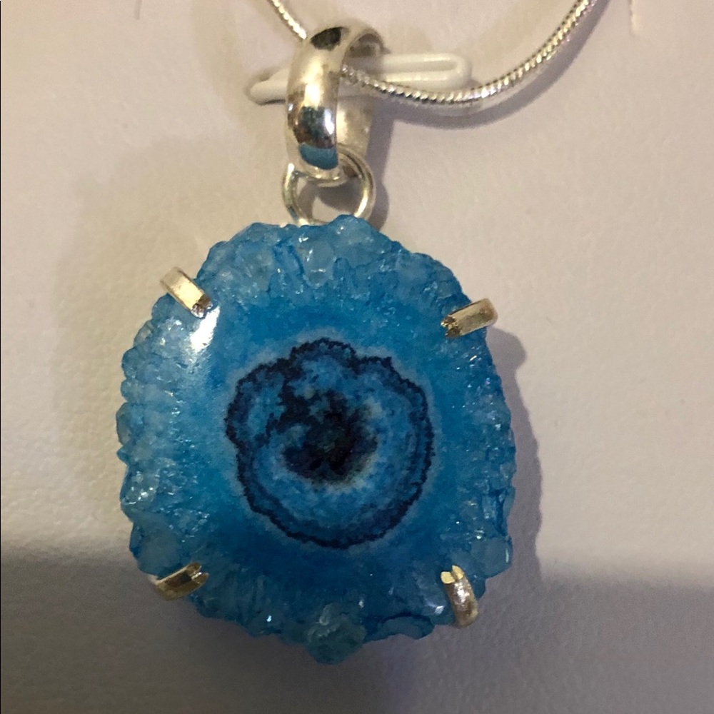 Pendant Solar Quartz Druzy Multi Color #2